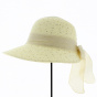 Tabatha Large Visor Cap Light Beige- Traclet