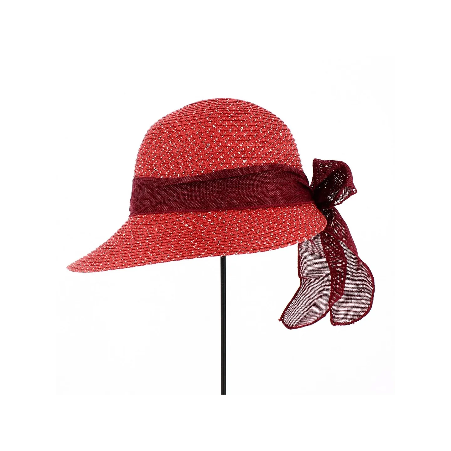Casquette Tabatha  Grande Visière Rouge - Traclet