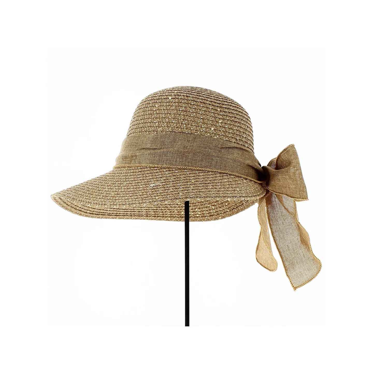 Tabatha Large Visor Cap Taupe - Traclet