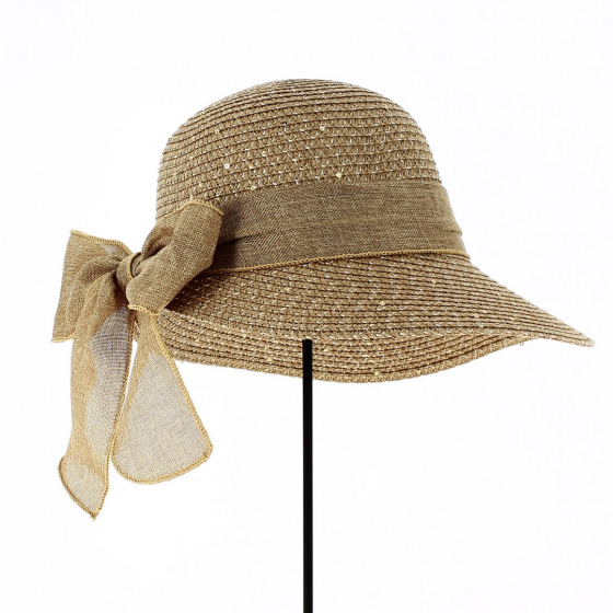 Tabatha Large Visor Cap Taupe - Traclet