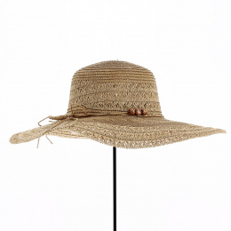 Natural Paper Straw Safia Capeline - Traclet