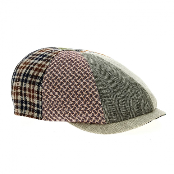 Charly Patchwork Cotton Swing Cap - Marone