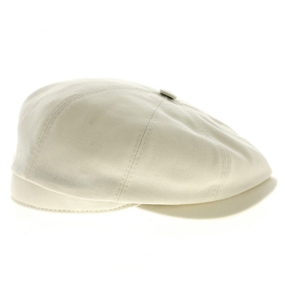 Casquette Hatteras Mylo Coton Blanc Ecru - Marone Casquette Hatteras Mylo Coton Blanc Ecru - Marone