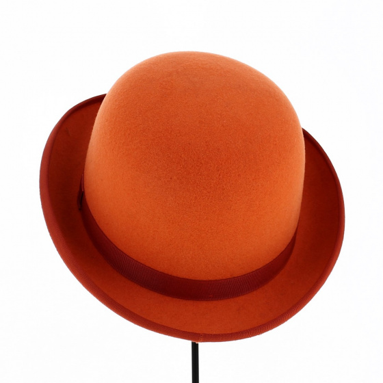 Chapeau Melon Alico Feutre Laine Orange - Traclet