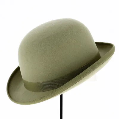 Chapeau Melon Alico Feutre Laine Vert Tilleul - Traclet