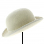 Alico Melon Hat Felt Wool Off White - Traclet