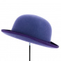 Alico Melon Hat Felt Wool Purple - Traclet