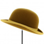 Chapeau Melon Alico Feutre Laine Jaune Moutarde - Traclet