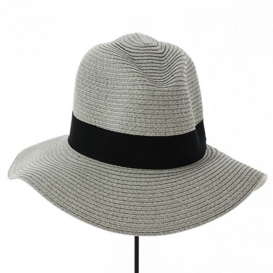 Chapeau Traveller Pablo en Paille Gris - Traclet