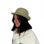 Melon Alico Wool Felt Hat Lime Green - Traclet