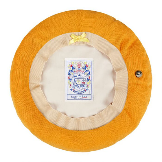 Béret Eté Pluma Orange Coton - Héritage par Laulhère Béret Eté Pluma Orange Coton - Héritage par Laulhère
