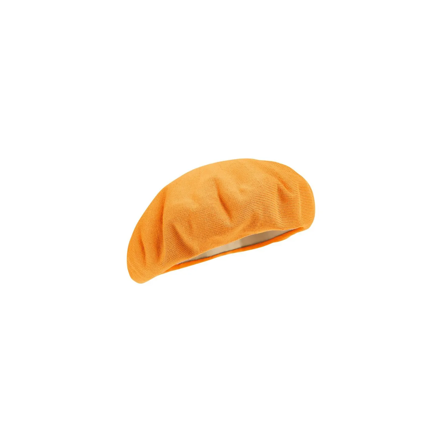Summer Pluma Orange Cotton Beret - Heritage by Laulhère