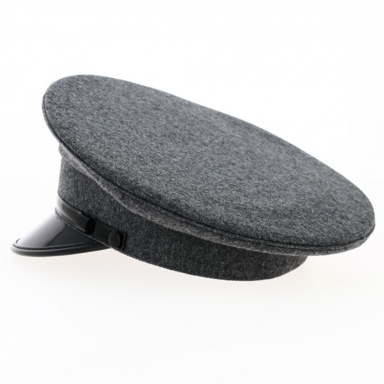 Casquette Voiturier Laine Grise- Traclet