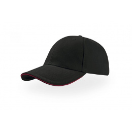 LIBERTY BASEBALL CAP BLACK AND RED