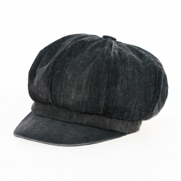 Cap Gavroche Gabi Black Jean Effect - Traclet