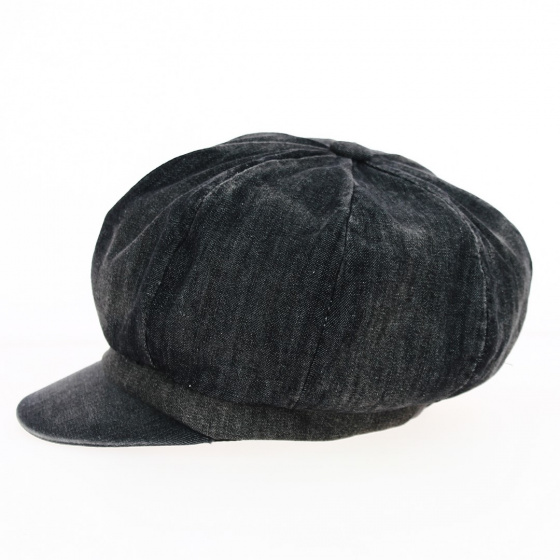 Casquette Gavroche Gabi Effet Jean Noir - Traclet Casquette Gavroche Gabi Effet Jean Noir - Traclet