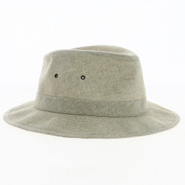 Chapeau Safari Hamilton Chambray Coton Beige Clair - Crambes
