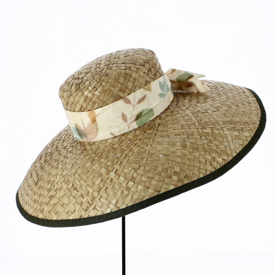 Wide Borders Spice Straw Cap - Traclet