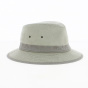 Safari Hat Hamilton Grignan Cotton Beige and Grey - Crambes