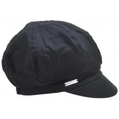Casquette Gavroche Ambre Noire - Seeberger  Reference : 15154| Chapellerie Traclet