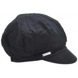 Black Amber Newsboy Cap - Seeberger