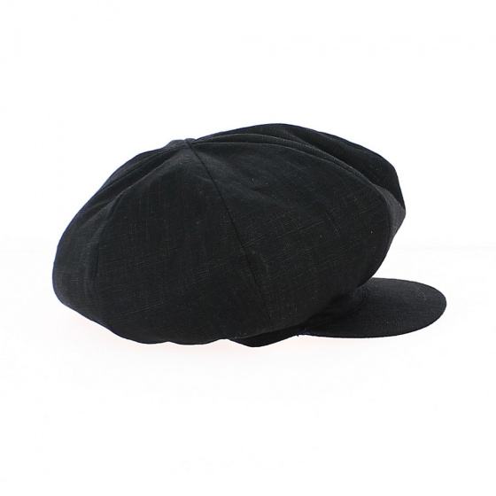 Cap Gavroche Rasta Linen Black - Mtm