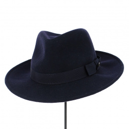 Fedora Blues Wool Felt Hat - Traclet