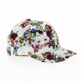 Paolo Cotton Baseball Cap with Floral Patterns - Fléchet