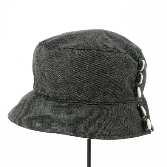 Bob Femme Oly Lin Gris Anthracite - Alfonso d'Este Bob Femme Oly Lin Gris Anthracite - Alfonso d'Este