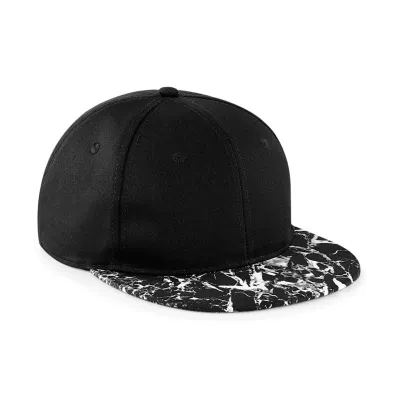 Casquette visière noir/blanc