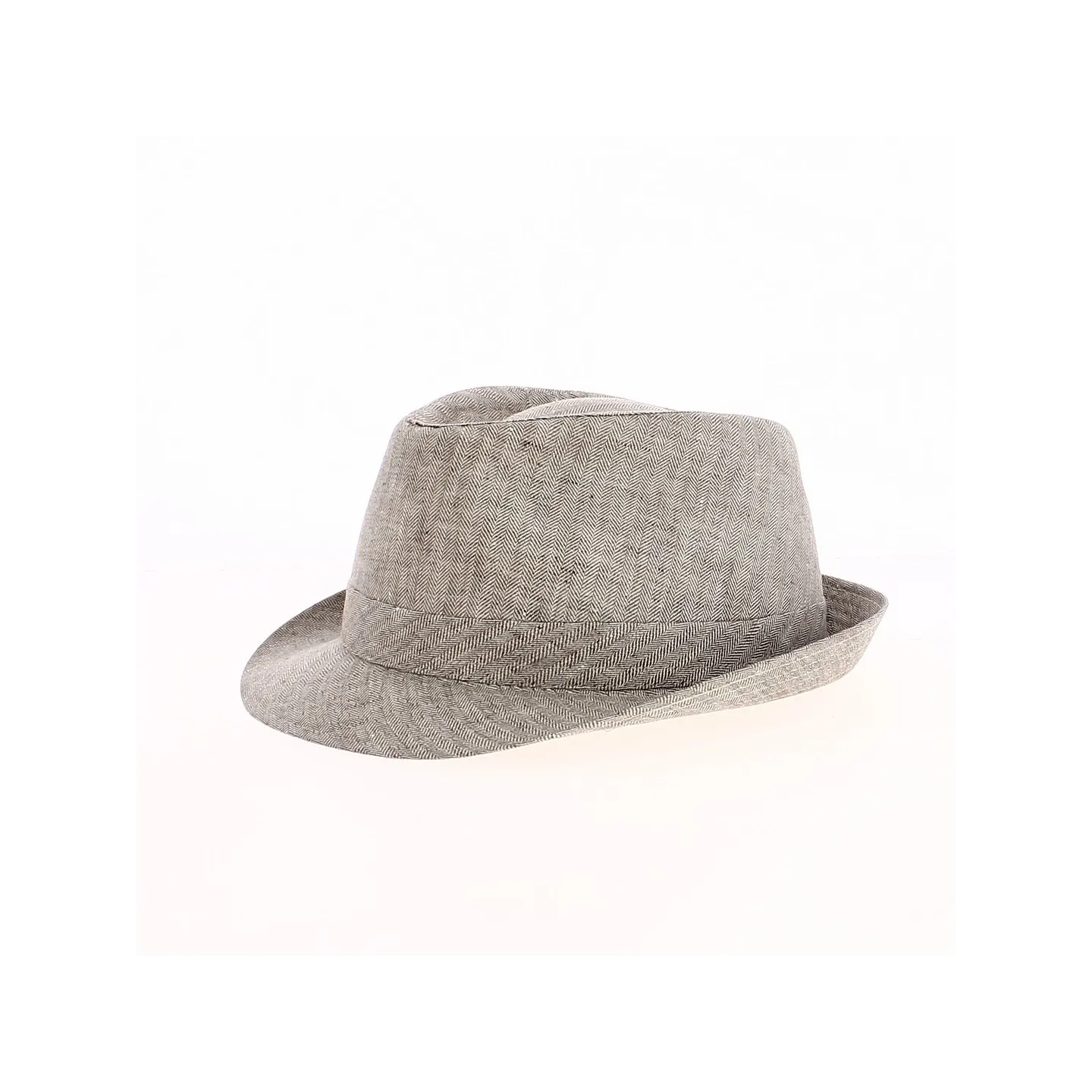 Chapeau Trilby Aby en Lin Beige - Traclet