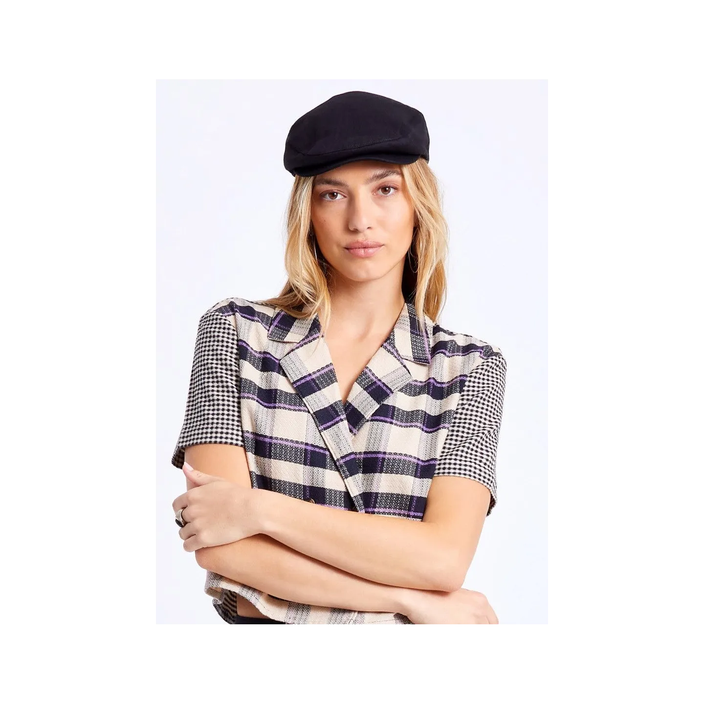 black flat brixton cap worn by Slimane - buy brixton hooligan cap - flat cap bri Reference: 3923 | Chapel