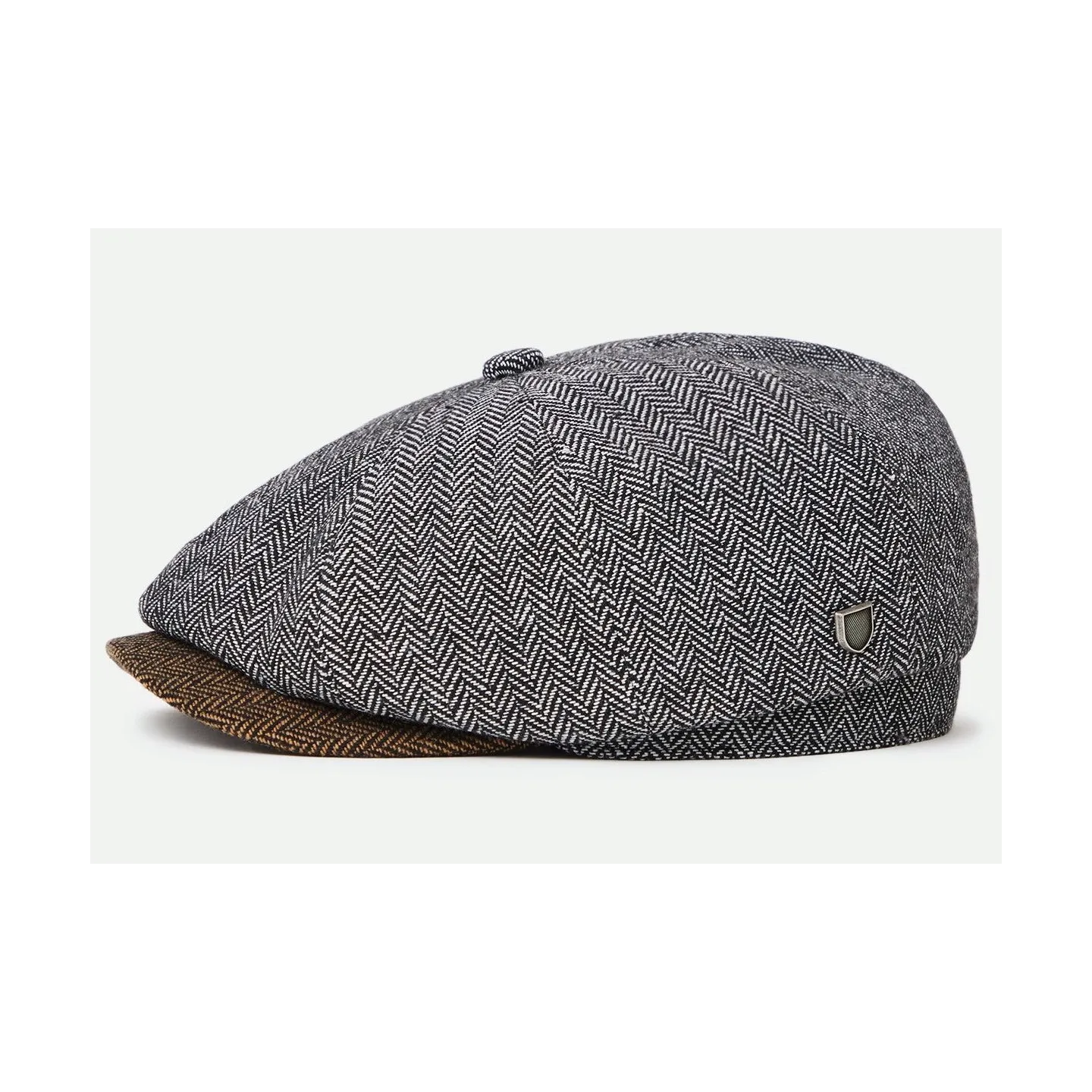 Black and Brown Brood Baggy Newsboy Cap - Brixton
