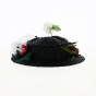 Black Straw Mary Poppins Hat - Traclet