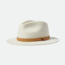 Fedora Messer Hat Light Beige Wool Felt - Brixton