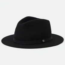 Chapeau Fedora Messer Packable Feutre Laine Noire - Brixton
