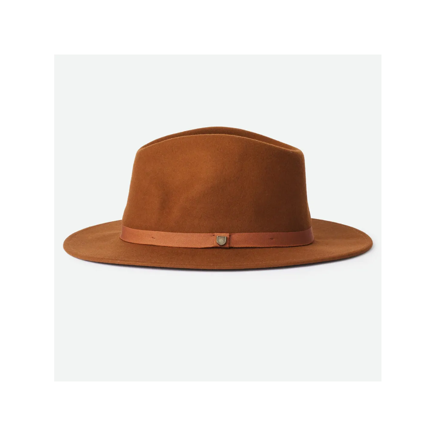 Chapeau Fedora Messer Packable Feutre Laine Marron - Brixton