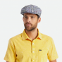 Blue and Bordeaux Checkered Brood Cap - Brixton