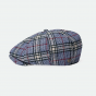 Blue and Bordeaux Checkered Brood Cap - Brixton