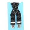 Black Fantasy Straps with White Stripes - Traclet