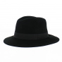 Fedora Hat Felt Wool Edouard Black Waterproof - Traclet