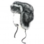 Grey Ushanka Russian Chapka - Traclet