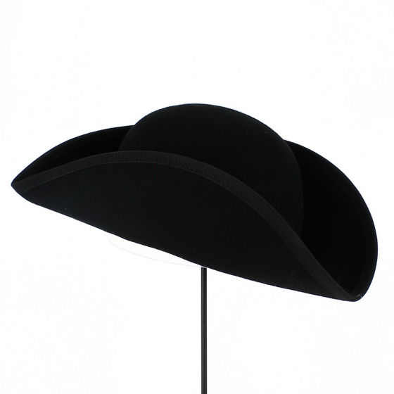 Aristocrat Wool Felt Tricorn Hat - Traclet