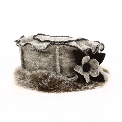 Toque Megève Marron en Laine Bouillie  - Traclet
