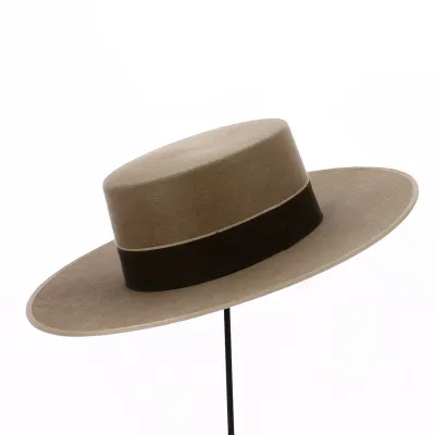 Chapeau Cordobes Sevillano Beige Feutre Poil - Traclet