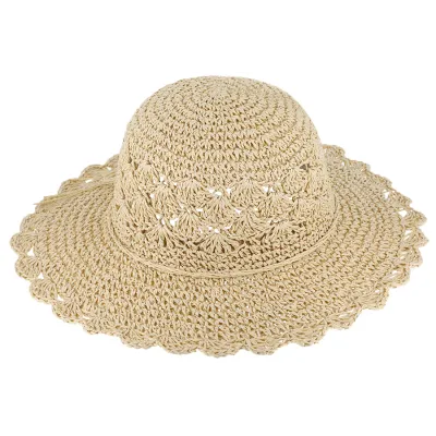 Capeline Jailly Paille Papier Beige - Traclet