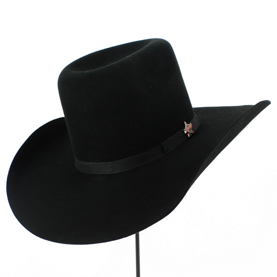 Garrett Black Wool Felt Cowboy Hat - Bullhide