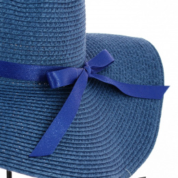 Talia Straw Capeline Blue Paper - Traclet
