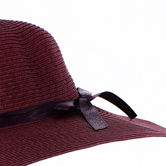 Straw Talia Capeline Plum Paper - Traclet