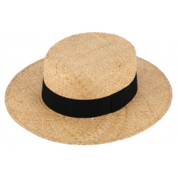 Olma Natural Straw Boater - Traclet